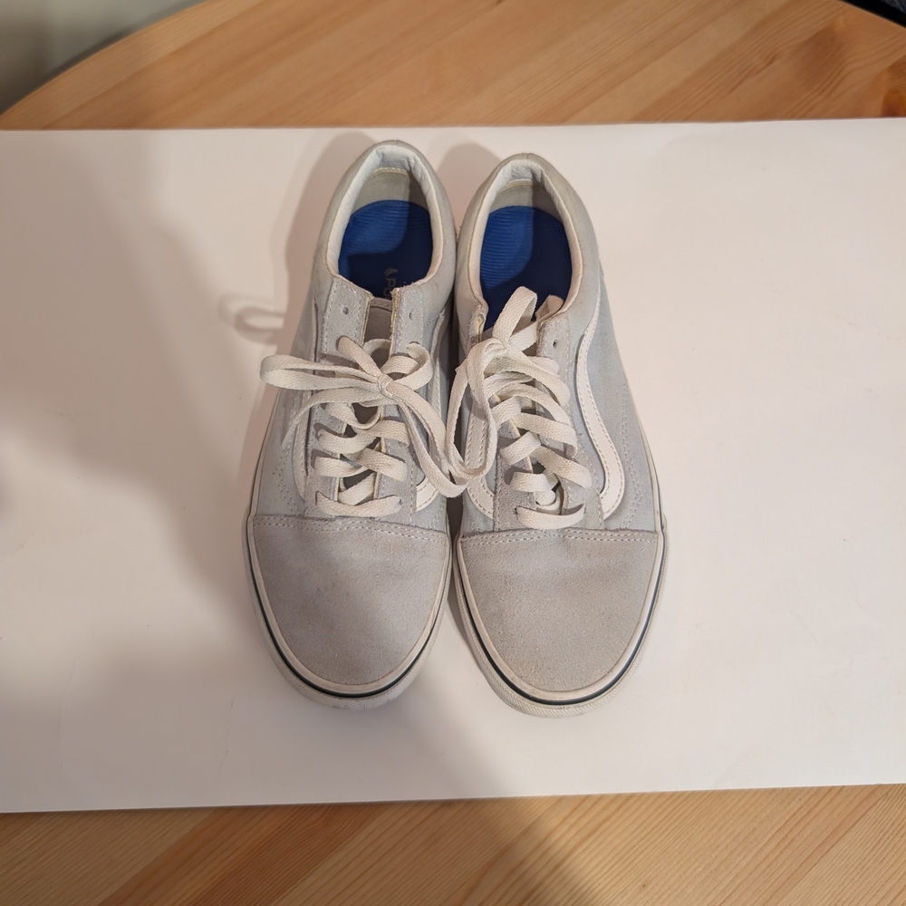 Vans Unisex Old Skool Light Baby Blue Sneakers - Picture 3 of 4